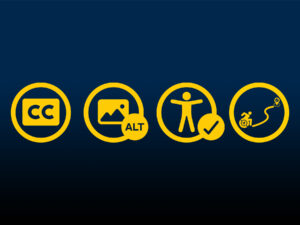 4 icons representing closed captioning