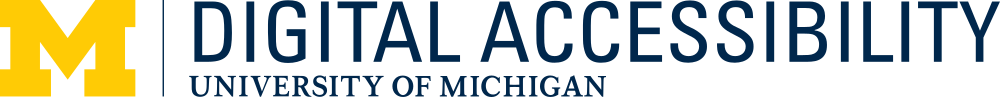 U-M Digital Accessibility website