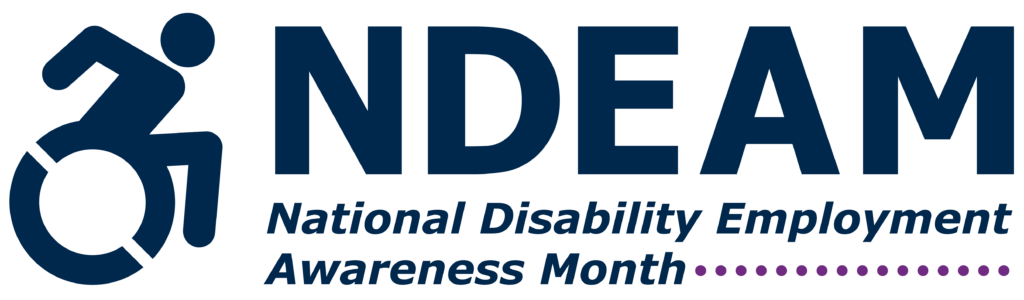 National Disability Employment Awareness Month (NDEAM) logo